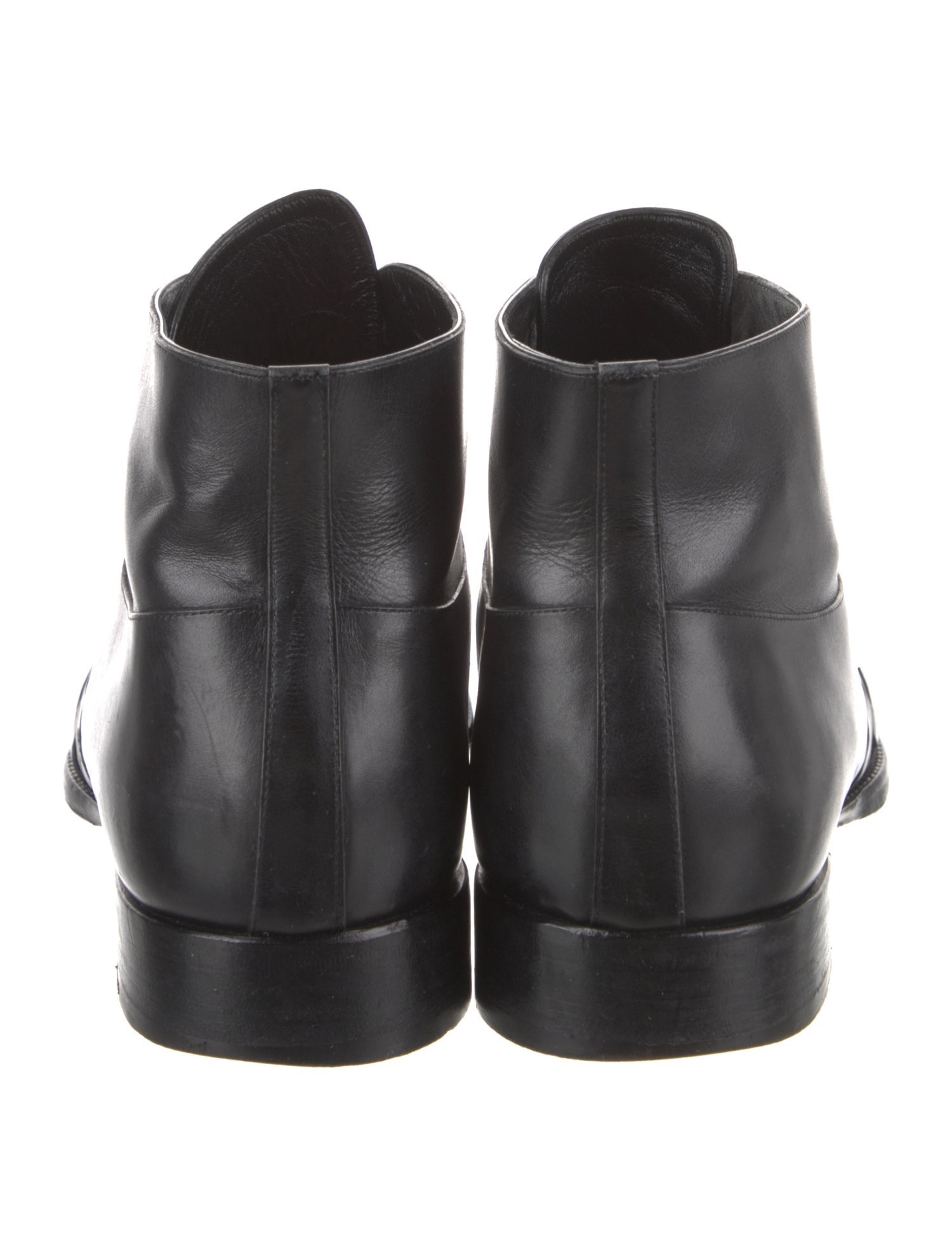 Louis Vuitton Leather Lace-Up Boots